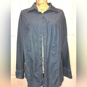 Talbots Teal Corduroy Fabric